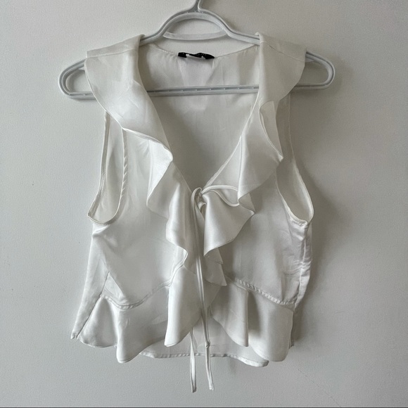 Silky Blouse || size L fits like a M - Picture 2 of 7